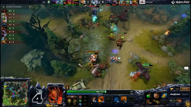 DOTA2: The Summit 4: EHOME vs OG (LB Round 2, Game 3)