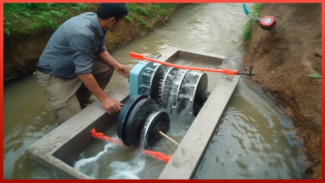 Ingenious DIY Hydroelectric Turbine Systems | Free Energy by @Tran-Nam