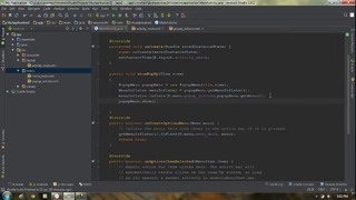 Android Studio Tutorial – 28 – Working with Popup Menu