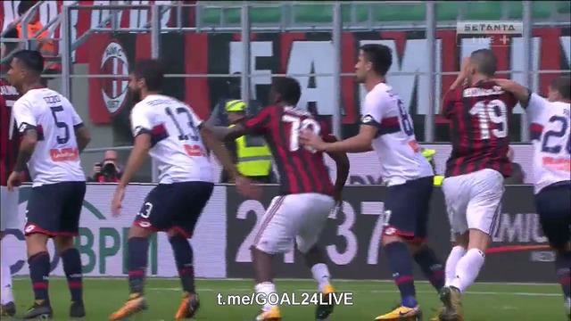 (HD) Милан – Дженоа | Итальянская Серия А 2017/18 | 9-й тур