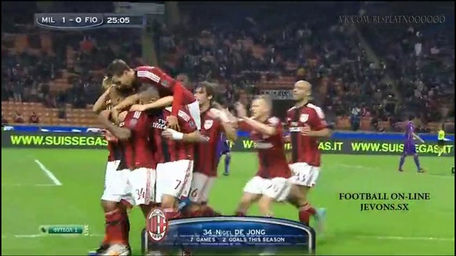 Милан – фиорентина (1:1) hd 26.10.2014