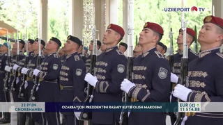 Ko’ksaroy qarorgohida Ilhom Aliyevni rasmiy kutib olish marosimi bo’lib o’tdi