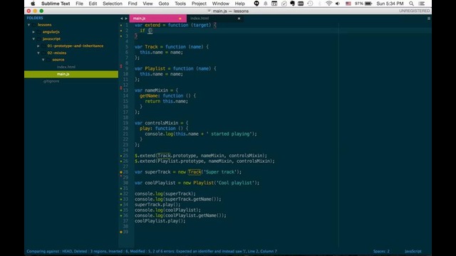 Javascript – #2 – Примеси (Миксины)