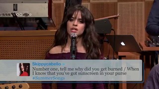 Hashtags #SummerSongs with Camila Cabello on Jimmy Fallon Tonight Show