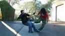 Taekwondo Girl vs Boxing Guy Street Fight Scene