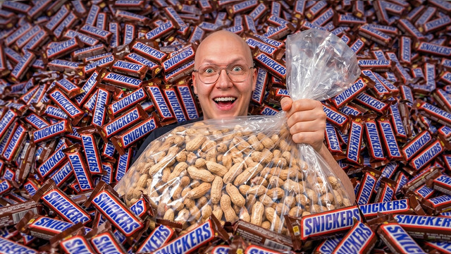 СКОЛЬКО ПОЛУЧИТСЯ SNICKERS ИЗ 1 МЕШКА АРАХИСА