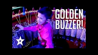 12-летний барабанщик заработал золотую кнопку на шоу талантов в Мьянме