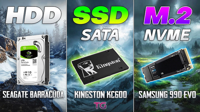 M.2 NVME vs SSD SATA vs HDD – Loading Windows and Games in 2026