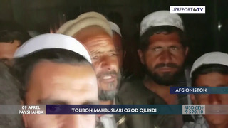 Afg’oniston hukumati 100 nafar Tolibon mahbuslarini ozod qildi
