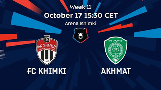 FC Khimki vs Akhmat, Week 11 | RPL 2021/22