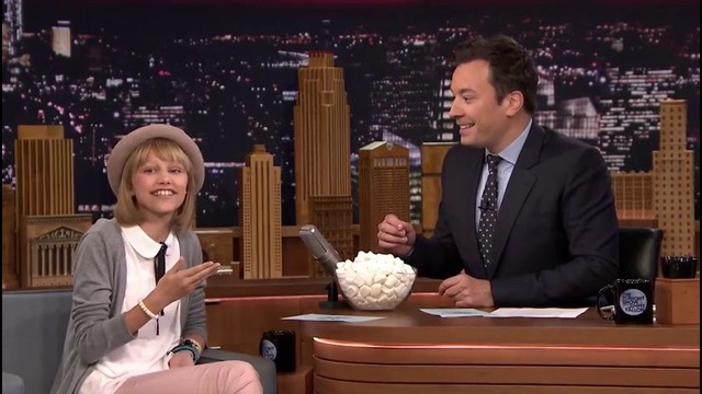 Grace VanderWaal and Jimmy Sing with Their Mouths Full