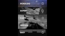 Easy, medium, hard, expert, ronaldo