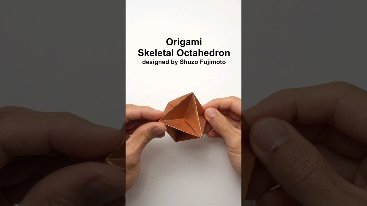 Origami Skeletal Octahedron #shorts - Mover.uz