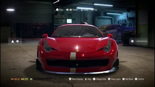 Need for Speed 2015 Customization (Ferrari 458 Italia)