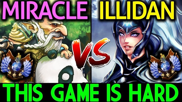Dota 2 Miracle- Lone Druid Vs IllidanSTR Luna – This Game is Hard