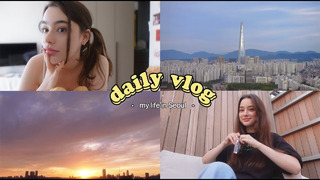 VLOG a day in my life in Seoul~ my skincare tips / staying at the hotel alone / visiting my office