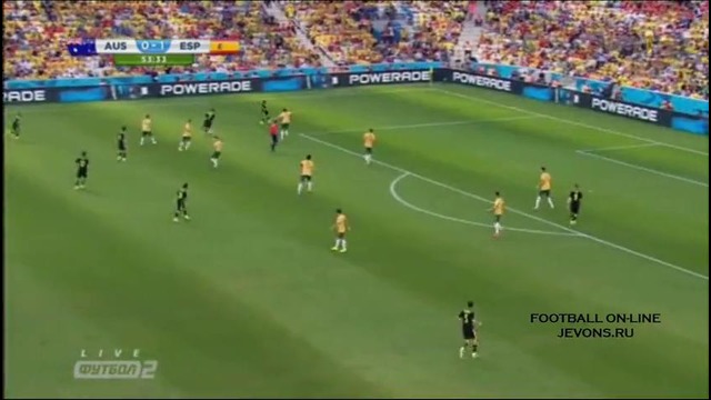 Австралия – Испания 0:3 Чемпионат мира 2014 (23.06.2014)