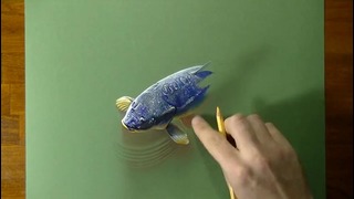 3D иллюстрация Рыбы в Пруду