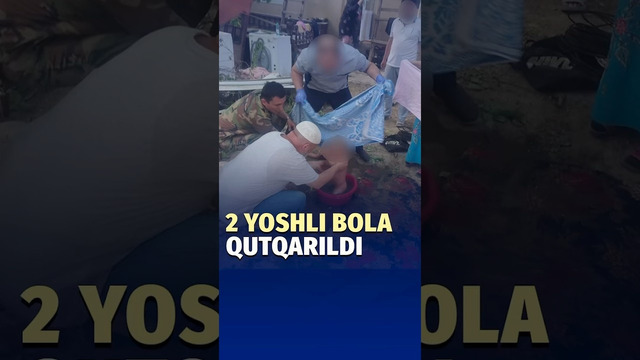 Toshkent viloyatida hojatxonaga tushib. ketgan 2 yoshli bolakay qutqarildi