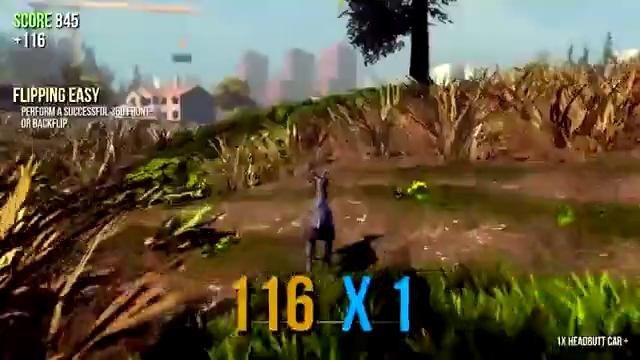 Goat Simulator Fun! Treadmills, Car Licking, and More