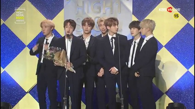 170119 BTS won Bonsang @ 26th Seoul Music Award