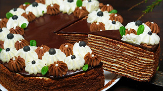 Вкуснейший Шоколадный МЕДОВИК! Торт «СПАРТАК» | Домашний Торт Рецепт | Кулинарим с Таней