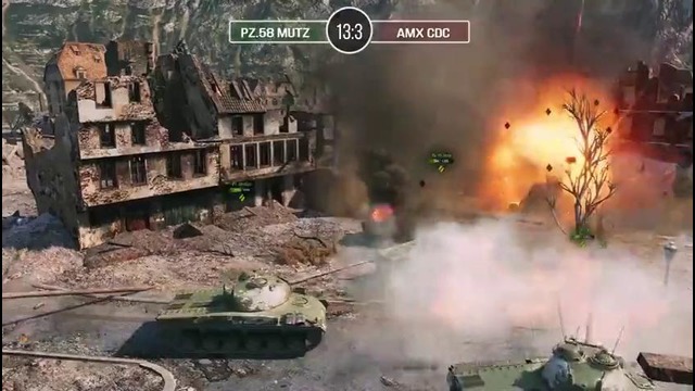 Pz 58. Mutz против AMX CDC – Танкомахач №64 – от ARBUZNY и TheGUN