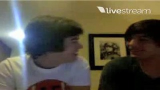 Harry Styles and Louis Tomlinson Twitcam