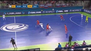 (HD) Россия – Казахстан | Футзал. ЕВРО-2018 | Матч за 3-е место | Обзор матча