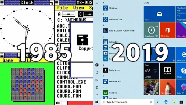 Эволюция развития ОС Windows 1985 – 2019