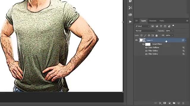 Retro COMIC BOOK Effect From a Photo – Cartoon DRAWING Photoshop Tutorial