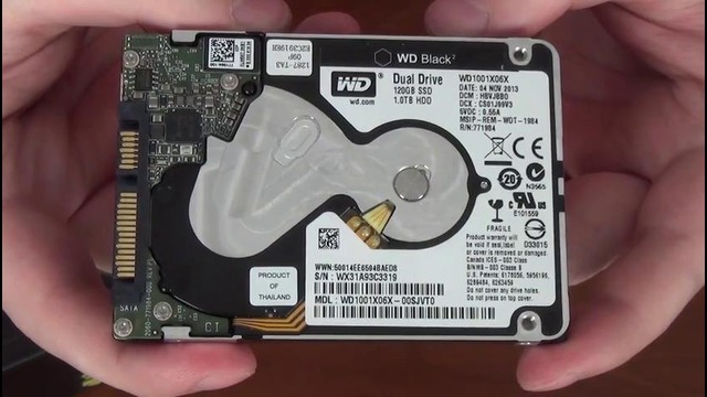 WD Black Dual Drive — Распаковка и обзор 2,5-дюймового двойного накопителя(SSD+HDD)