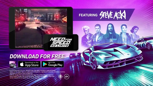 Need for Speed No Limits – 5Oki ft. Steve Aoki Gameplay Trailer