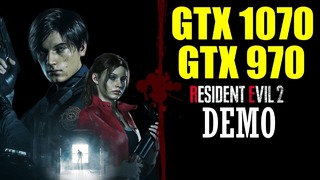 Resident Evil 2 DEMO GTX 1070 & GTX 970 ¦ 1080p ¦ FRAME-RATE TEST