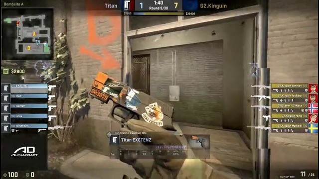FaceIt League 2015: Titan vs G2 Kinguin (train) HQ