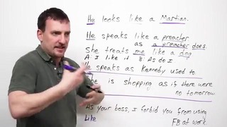English Grammar – comparing with LIKE & AS