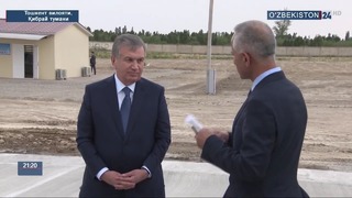 Shavkat Mirziyoyev yangi aeroport va boshqa obyektlar qurilishi bilan tanishdi