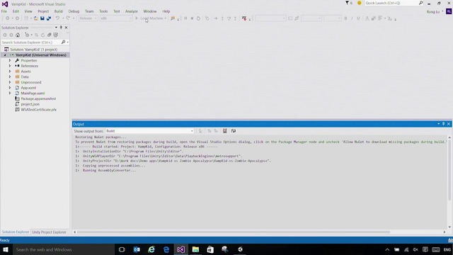 (6) Taking Unity games to Universal Windows Platform – YouTube