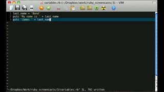 Научись программировать на Ruby переменные (эпизод 3)