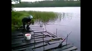 На рыбалке
