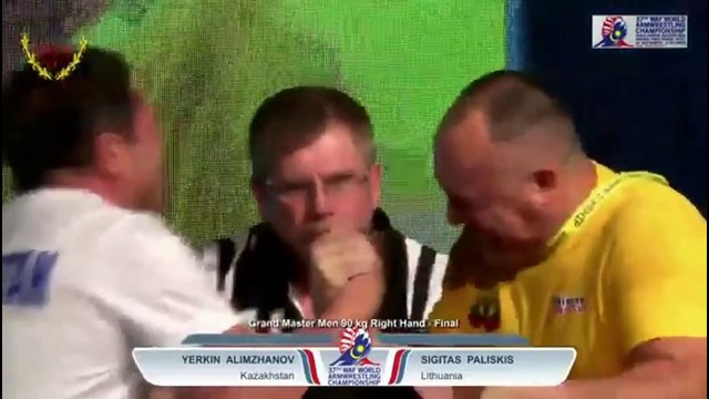 ArmWrestling Чемпионат Мира | Гранд Мастера | 2015 Малайзия