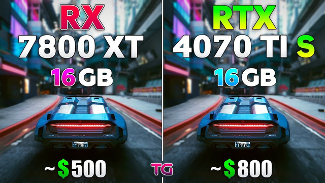 RTX 4070 Ti SUPER vs RX 7800 XT – Test in 10 Games