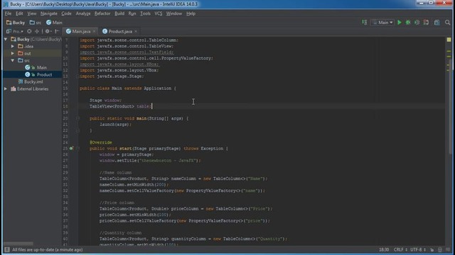 JavaFX Java GUI Tutorial – 19 – Editable Tables
