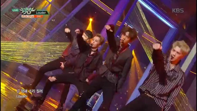 EXO – «Louder» (Music Bank – 20160819)