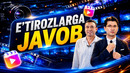 O’TKIR SHODMONOV | TANQID VA E’TIROZLARGA JAVOB