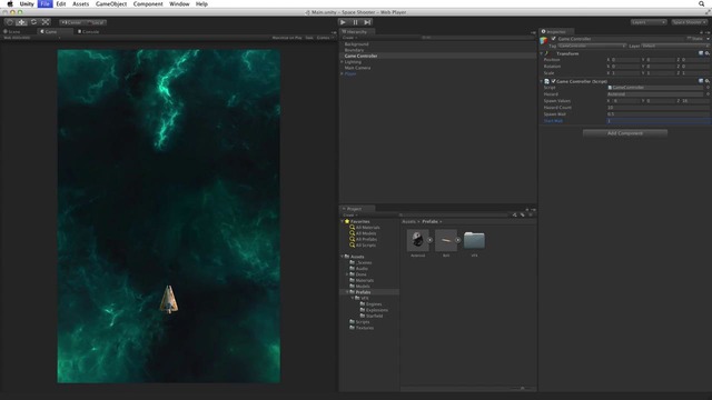Spawning waves – 12 – Space Shooter – Unity Official Tutorials – YouTube