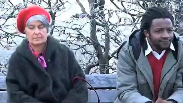 Напугал бабулю