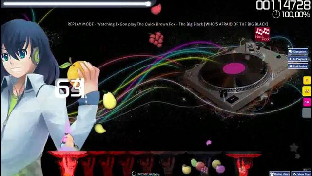 Osu! The Quick Brown Fox – The Big Black + HR