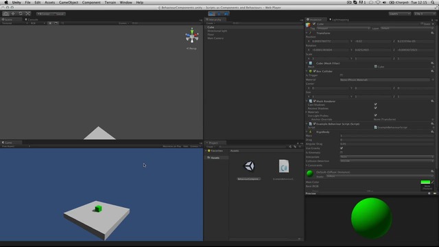 Scripts as Behaviour Components – Unity Official Tutorials – YouTube