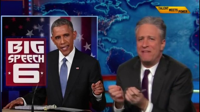 Barack Obama Vs Jon Stewart 2015